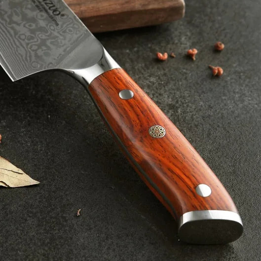 Damasharp 5 Pro - Damascus stalen keukenmes.