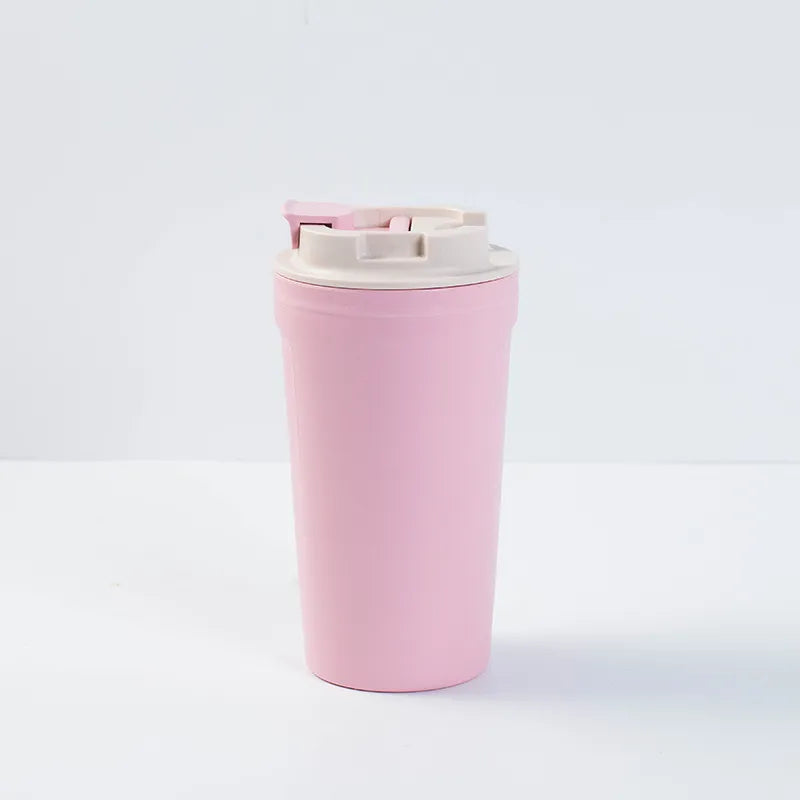 Draagbare Drinkbeker met Dopper van Wheat Straw (Tarwe stro)