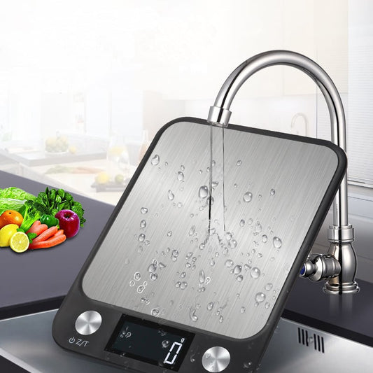 Digitale Keukenweegschaal Waterdicht van RVS – 1g Precisie | 5kg & 10kg Varianten
