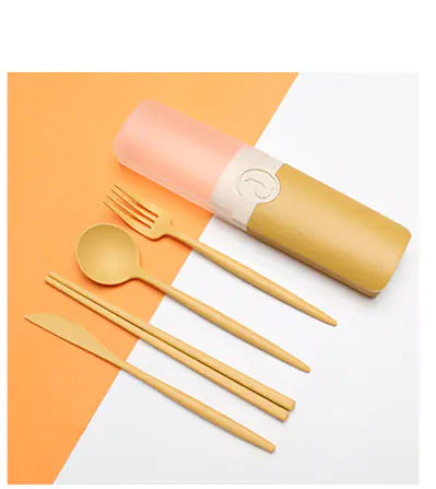 Serviesset opvouwbaar Wheat straw (tarwe stro)