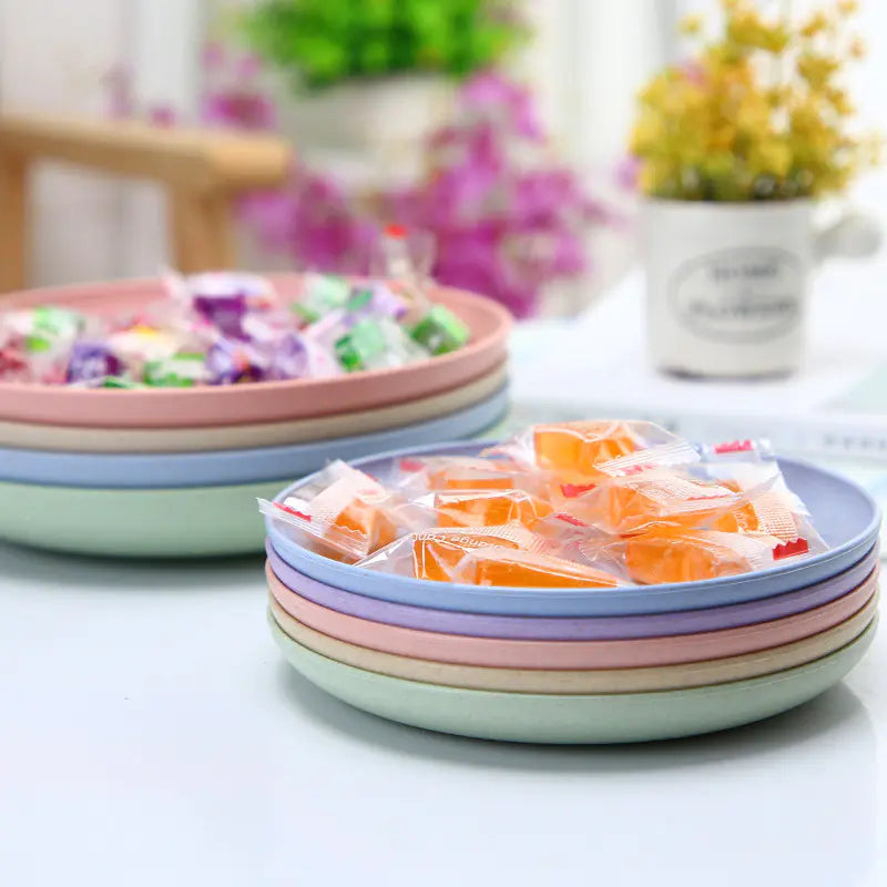 Eetset met Borden en Kommen Wheat straw (tarwe stro)