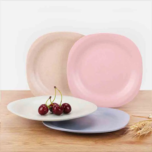 Snack- en Dessertbord Wheat straw (tarwe stro) Bundelkorting!