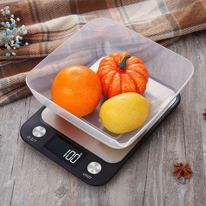 Digitale Keukenweegschaal Waterdicht van RVS – 1g Precisie | 5kg & 10kg Varianten