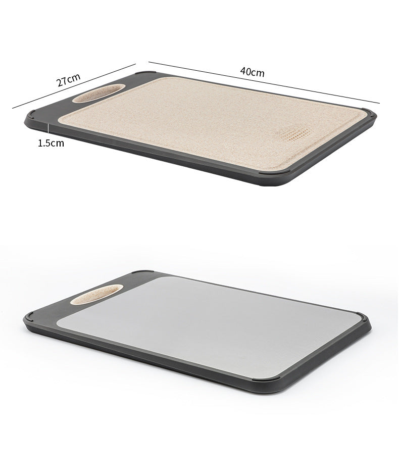Snijplank Flip Board Pro RVS + Tarwe stro