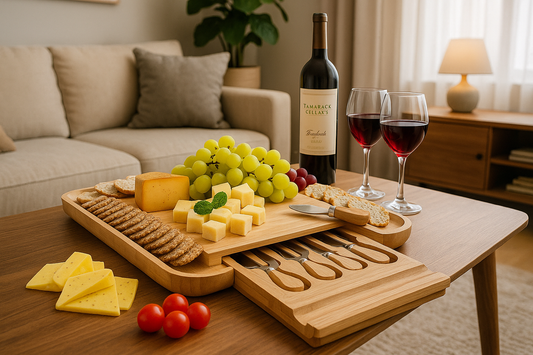 Luxe Kaasplank met Ingebouwd Messencompartiment