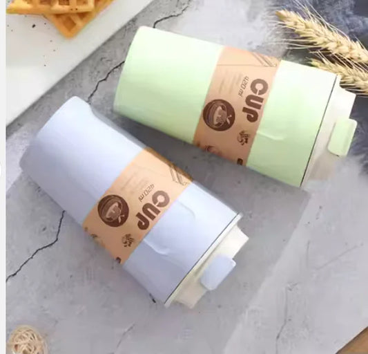 Draagbare Drinkbeker met Dopper van Wheat Straw (Tarwe stro)