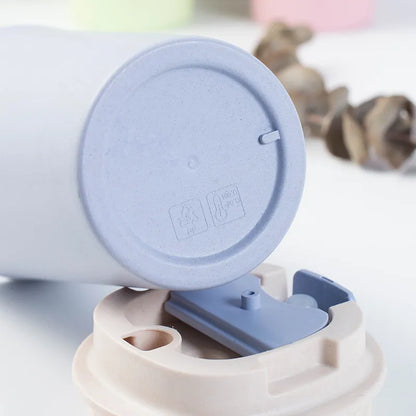 Draagbare Drinkbeker met Dopper van Wheat Straw (Tarwe stro)