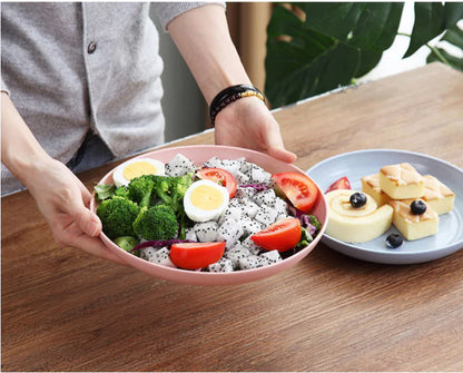 Eetset met Borden en Kommen Wheat straw (tarwe stro)