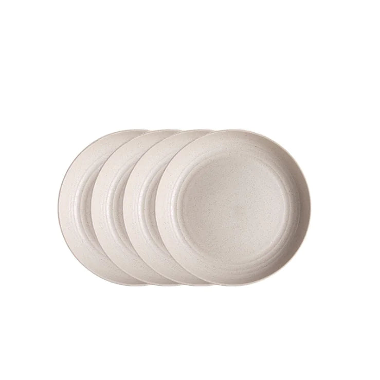 Eetset met Borden en Kommen Wheat straw (tarwe stro)